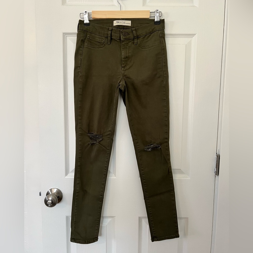 GAP Easy Leggings in Olive Green